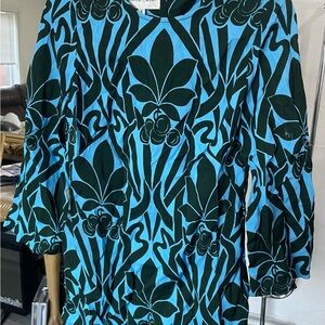 Cara Cara Blue and Black Floral Dress